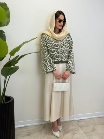 کت سارافون شکوفه زیتونی