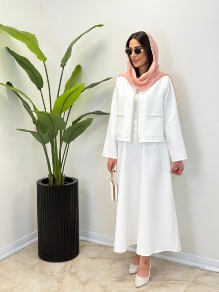 کت سارافون نگین سفید