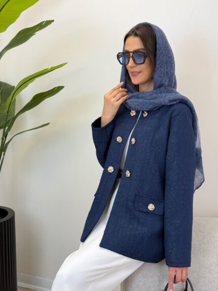کت رونیا سرمه‌ای